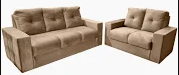 SOFA CONFORT 3X2 - DOHA (NEGRO Y BEIGE)