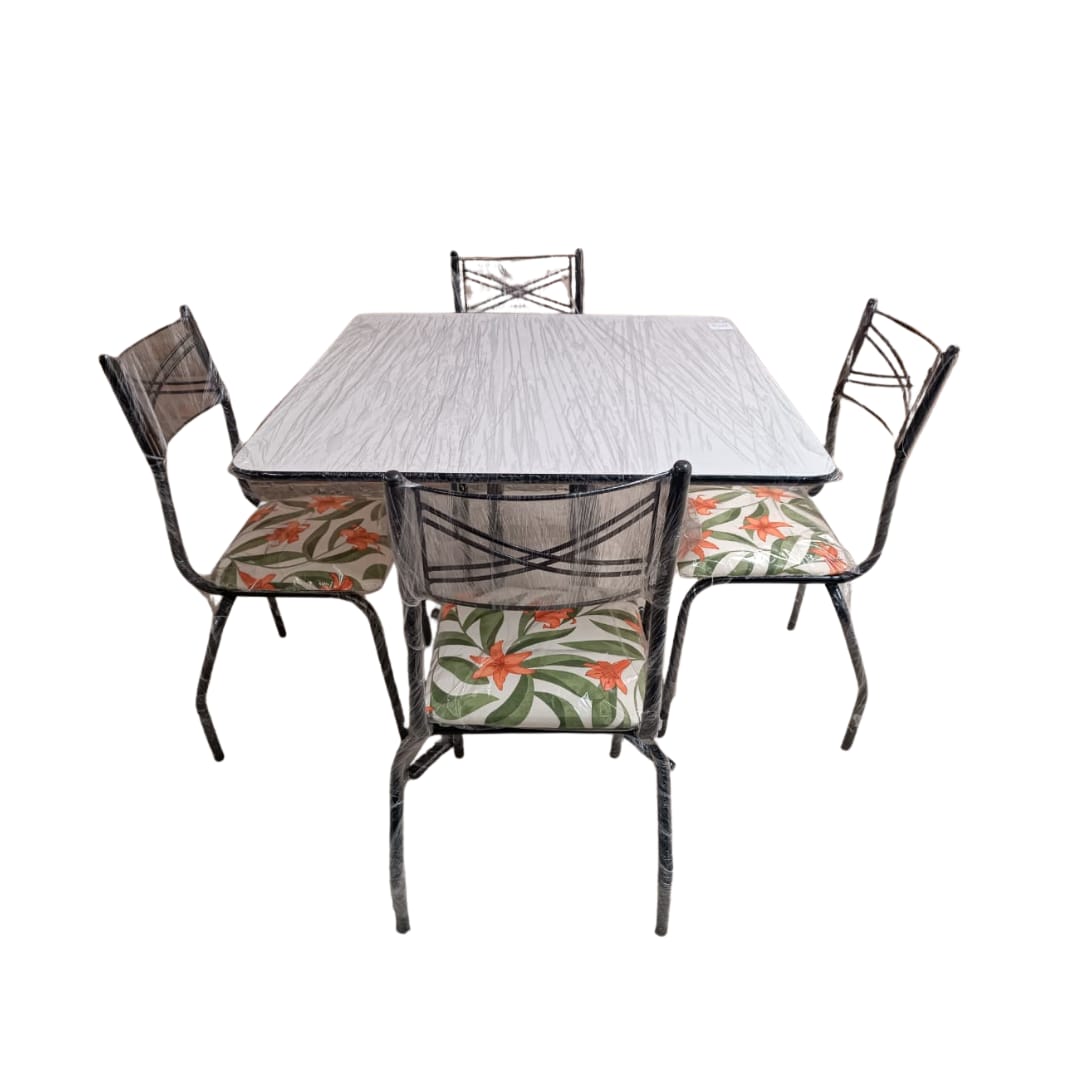 JUEGO DE COMEDOR ISABELLA CUAD. 4 SILLAS - COD. 001
