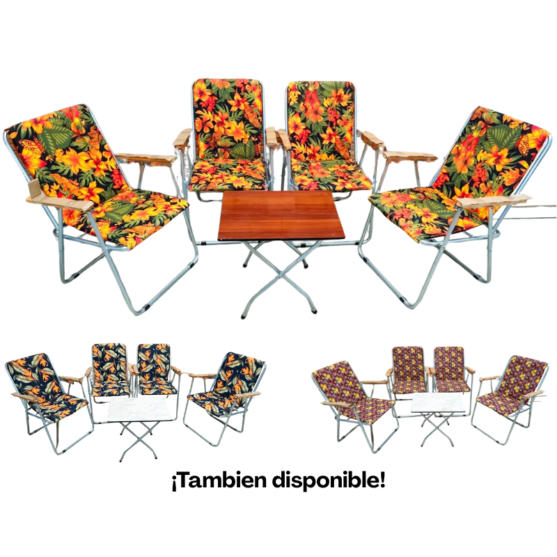 JUEGO DE SILLONES PLEGABLES C/ MESITA - MJS