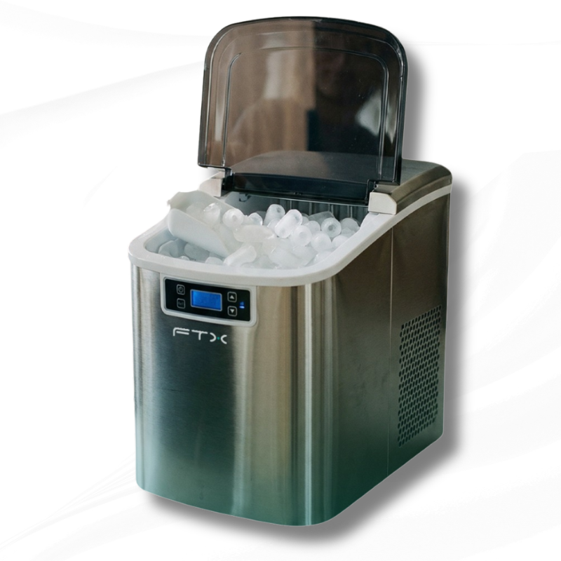 FABRICADORA DE HIELO FTX 180W 220V 2.5L/20KG ACERO INOXIDABLE