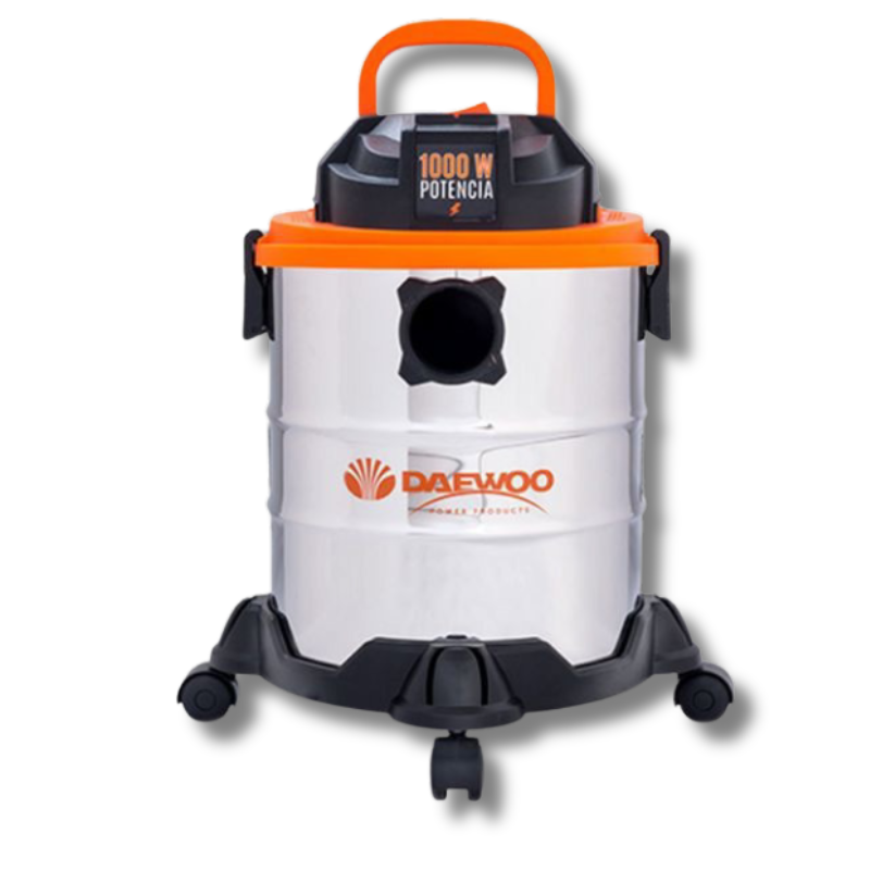 ASPIRADORA DAEWOO INOX. 30 LTS 1200W AGUA Y POLVO