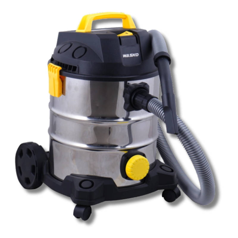 ASPIRADORA WASKO ENERGY INOX 1200W 25 LTS AGUA Y POLVO