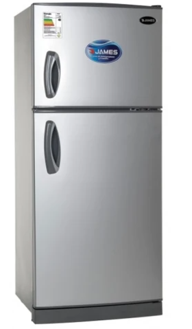 HELADERA JAMES 280L SILVER  F/S 2 PUERTAS