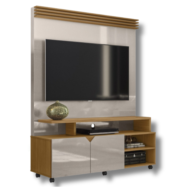 ESTANTE P/TV HOME BERLIM HASTA 55" C/ RUEDITAS - ARTICO