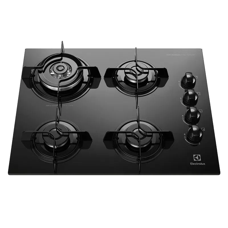 ANAFE ELECTROLUX 4H A GAS VIDRIO NEGRO KE4TP